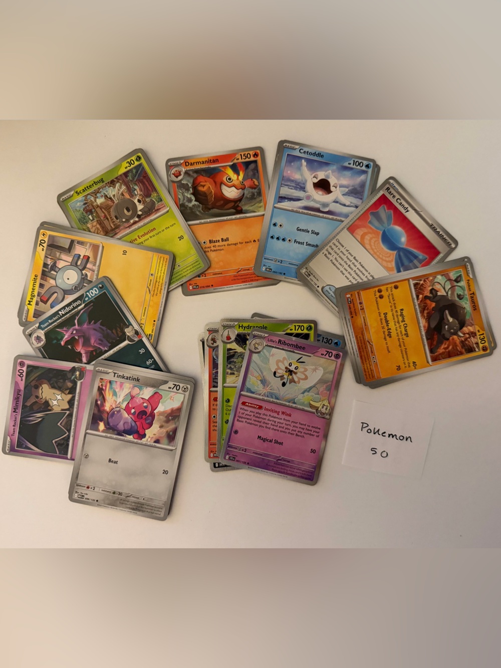 50 Pokemon Card Deck